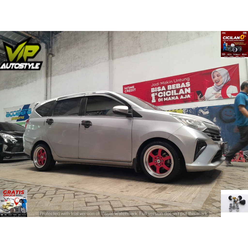 Velg Mobil Calya type Hsr TOKYO Ring 15 Lebar7-8 Pcd 4X100-4x114,3 ET40-35 - hsr wheel Vip autostyle