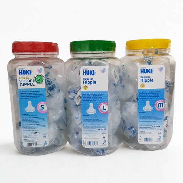 DOT BABY HUKI REGULAR SILICONE NIPPLE TOPLES ISI 18 PCS UKURAN S/M/L/MIX DOT BAYI HUKI TOPLES REGULE