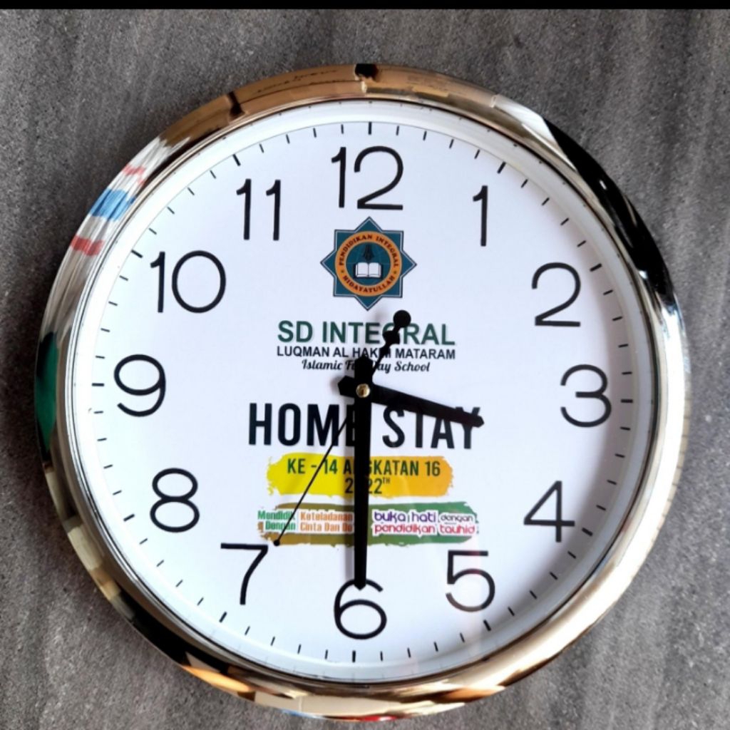 Jam dinding custom/jam dinding diameter 30cm promosi/Jam dinding souvenir/jam dinding custom murah/S
