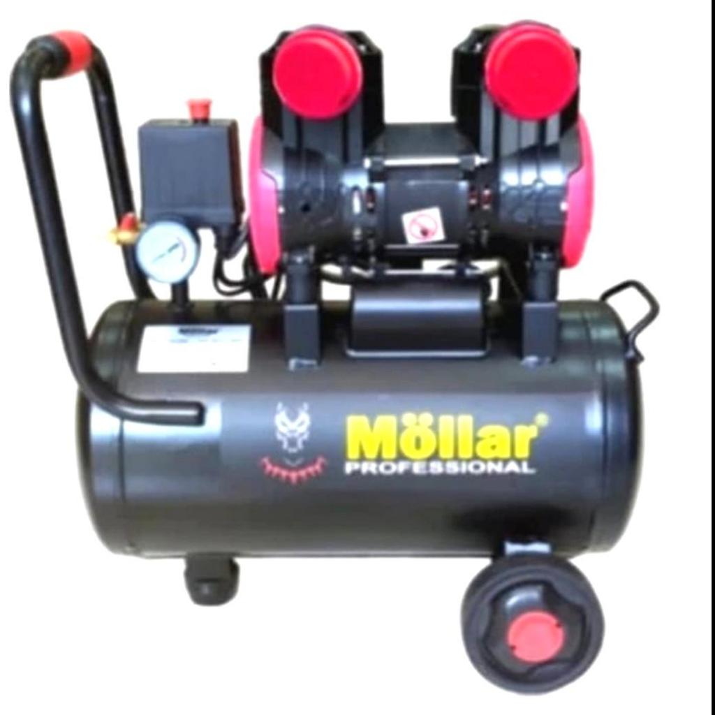 Kompresor Tanpa Oli 1 HP / 25 & 50 Liter MOLLAR Oilless Silent