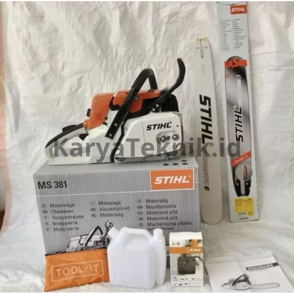 Mesin Chainsaw Senso MS 381 STIHL lengkap (Bar 25 inch & Rantai Senso)