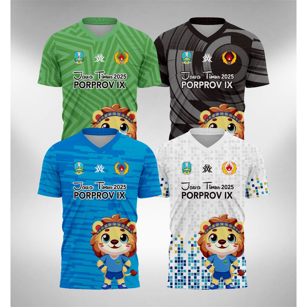 Jersey PORPROV Pekan Olahraga Provinsi JATIM Jawa Timur Malang Raya Tahun 2025 Maskot KOTA MALANG