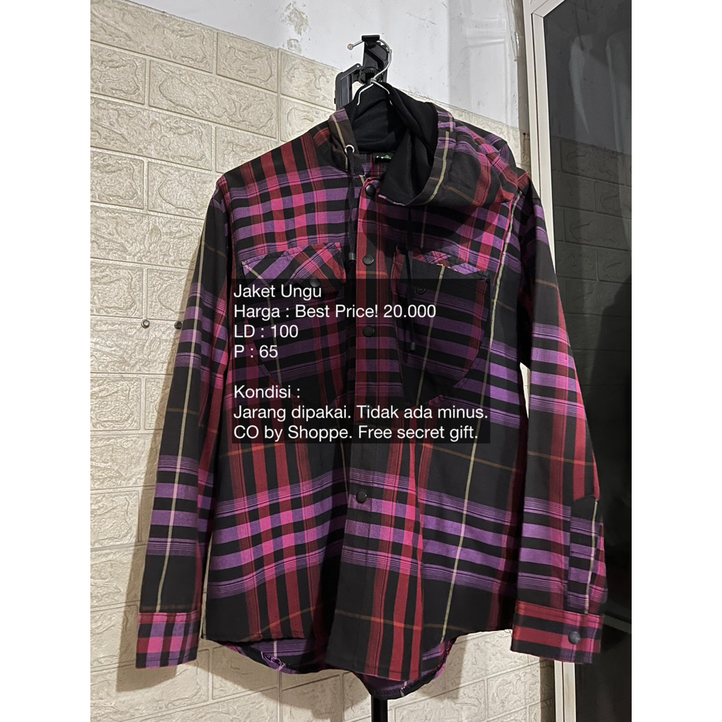 Preloved Jaket Warna Ungu