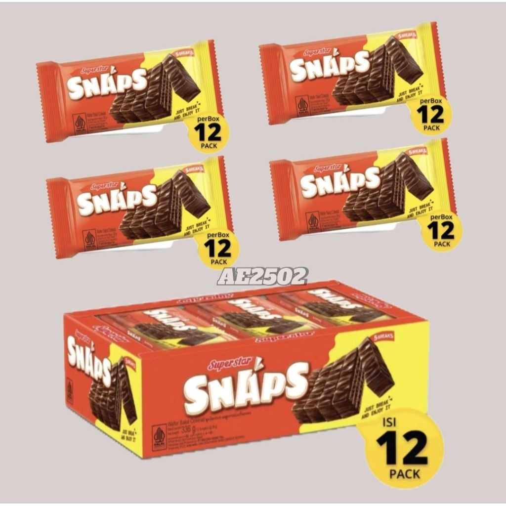Wafer Superstar Snap Box isi 12pcs