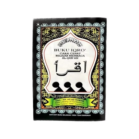 IQRO Hitam Besar Jilid 1-6 Anak Lengkap bagus Termurah