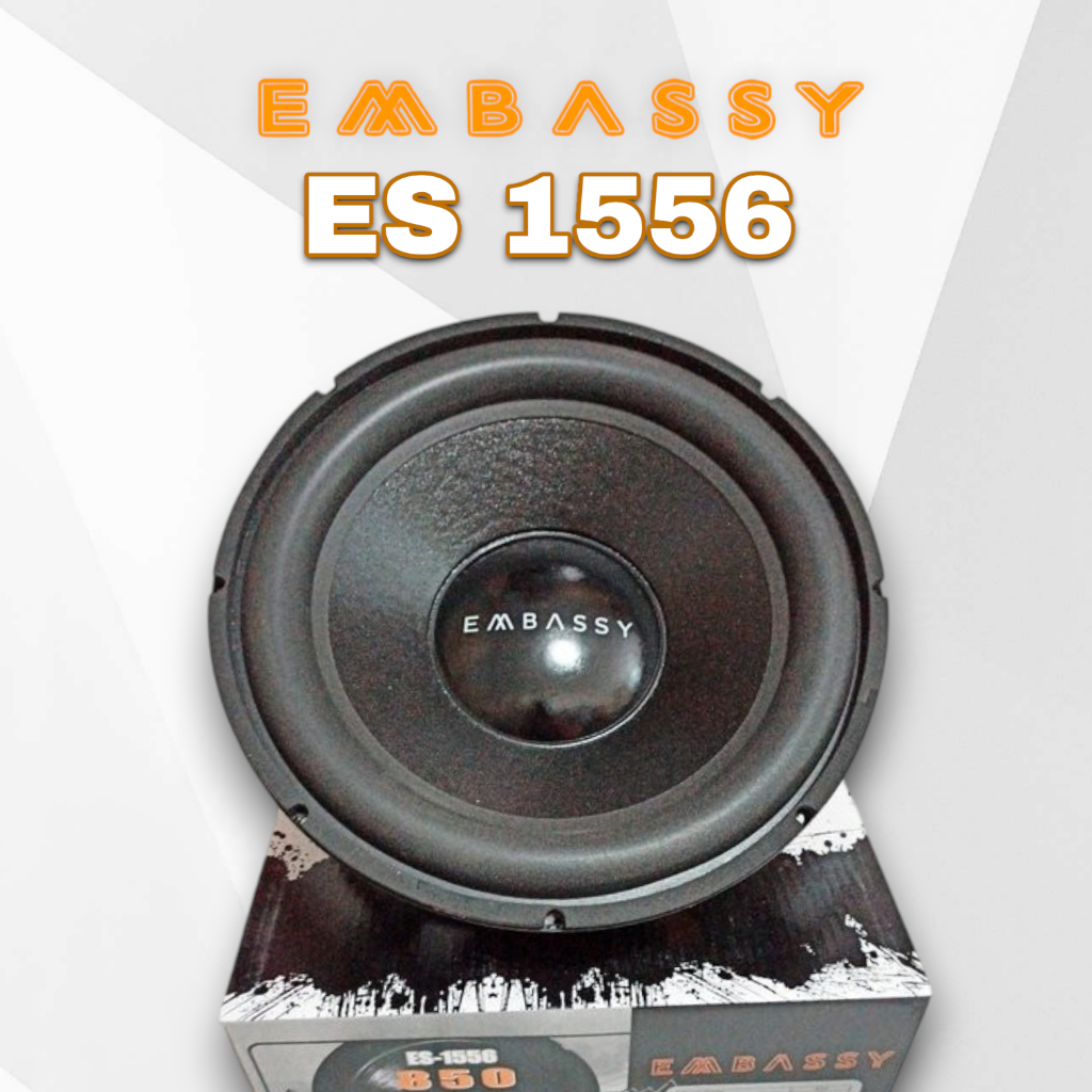 SUBWOOFER EMBASSY 15inch DOUBLE COIL DOUBLE MAGNET EMBASSY ES-1556