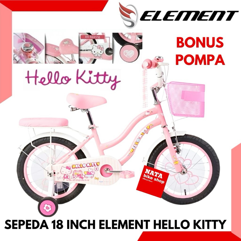 Sepeda Anak Perempuan 18 Element Hello Kitty Terbaru
