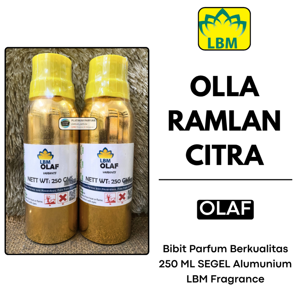Bibit Parfum LBM - OLAF / Olla Ramlan 250 ML ( SEGEL ) BIBIT Parfum LBM Fragrance / Bibit Parfum Oll