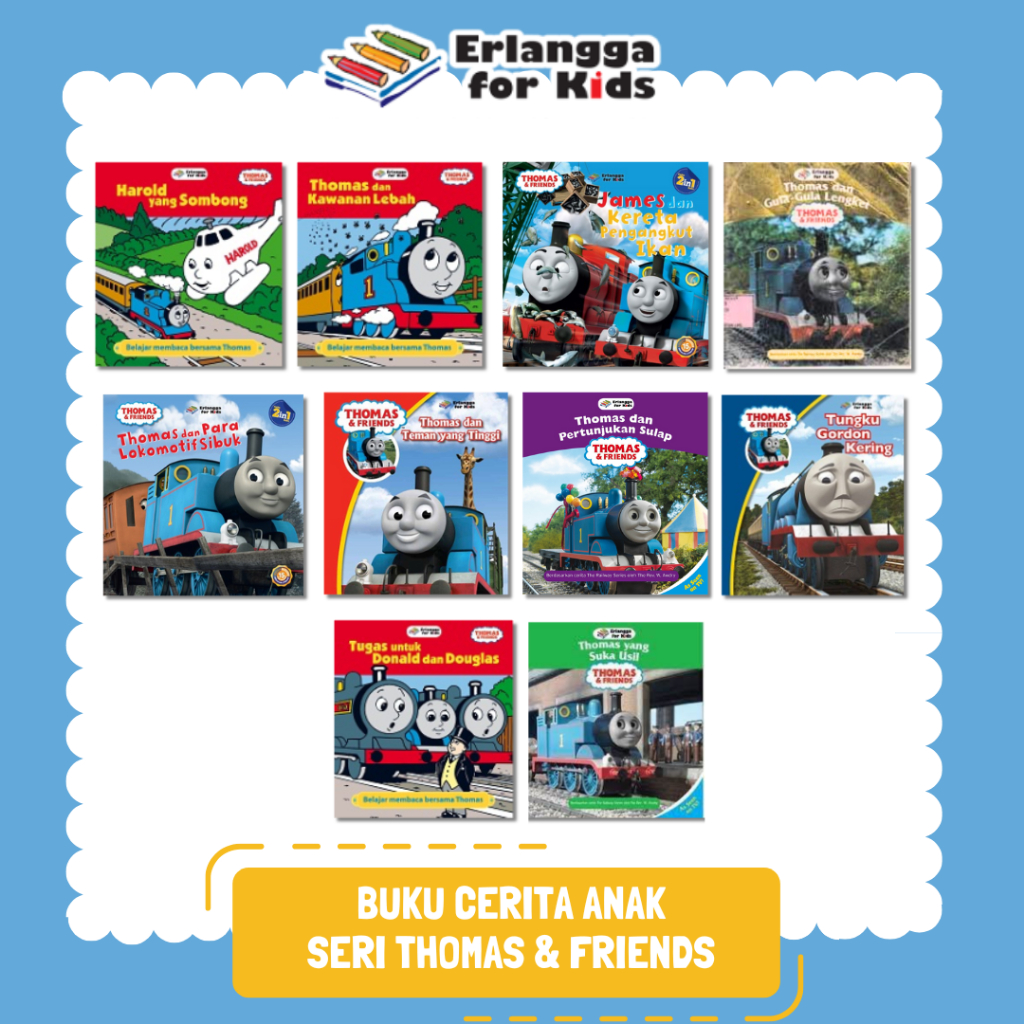 [Erlangga Official] Buku Cerita Anak Thomas & Friends