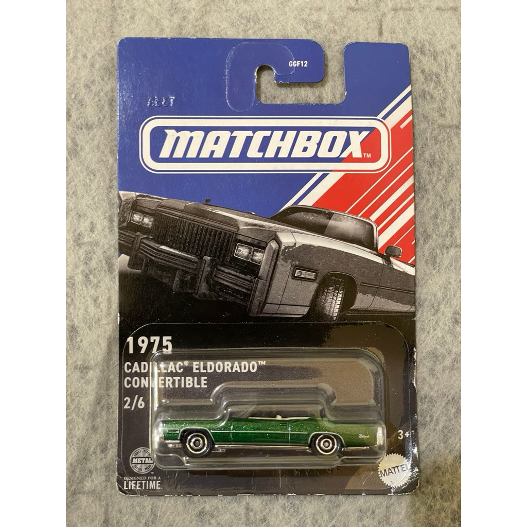 Matchbox 1975 Cadillac Eldorado Convertible Hijau American Muscle