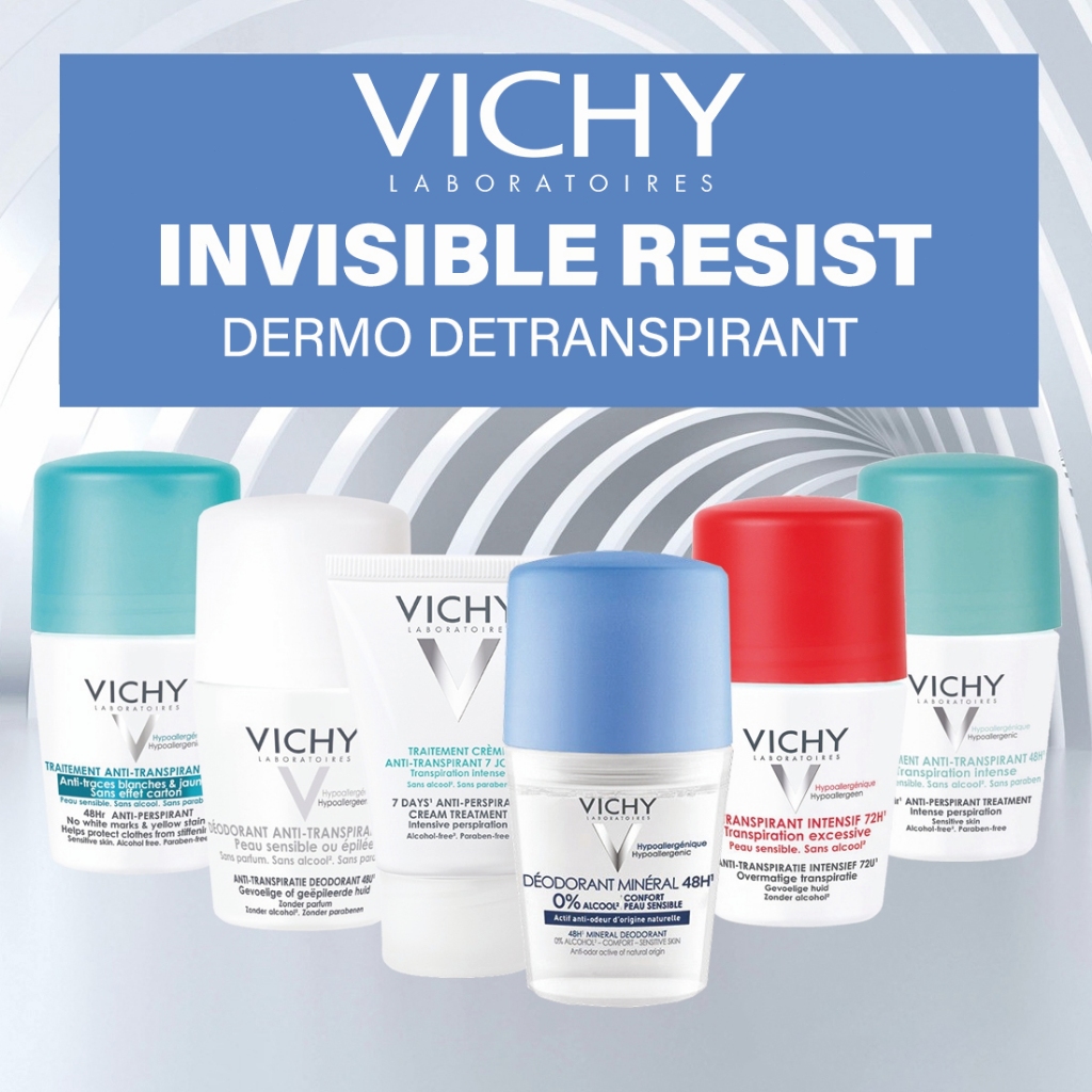 Vichy Stress Resist Anti-Perspirant Intensive Treatment 72-Hour Roll-on 50ml / Vichy Antiperspirant 