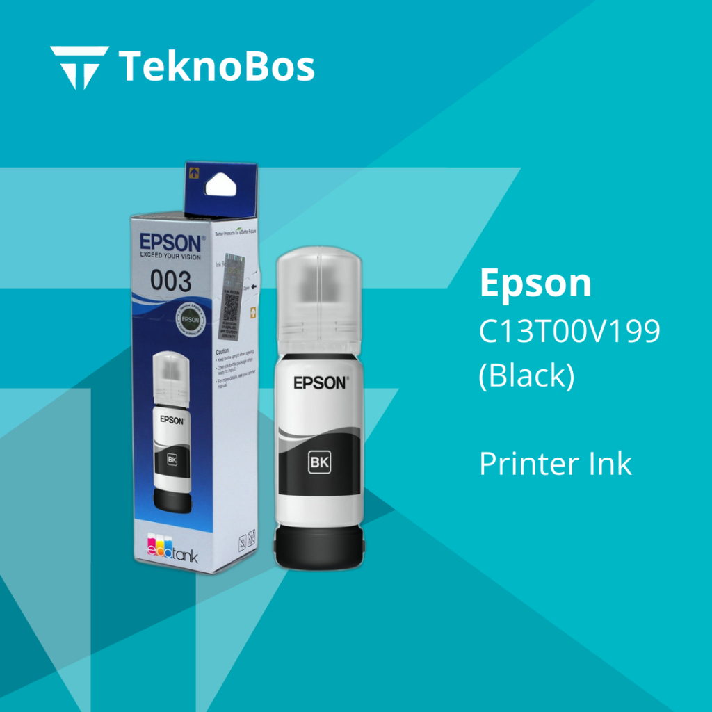 TINTA EPSON 003 ORIGINAL BLACK HITAM for Epson L3110 L3150 L5190