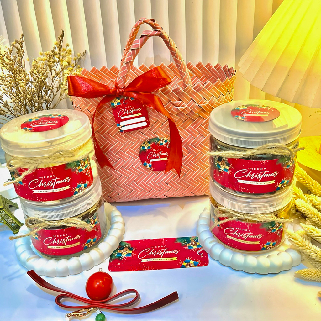 HAMPERS KUE KERING AESTETIK/HAMPERS ANYAMAN/HAMPERS MURAH/GIFT BIRTHDAY/GIFT WEDDING/HAMPERS NATAL