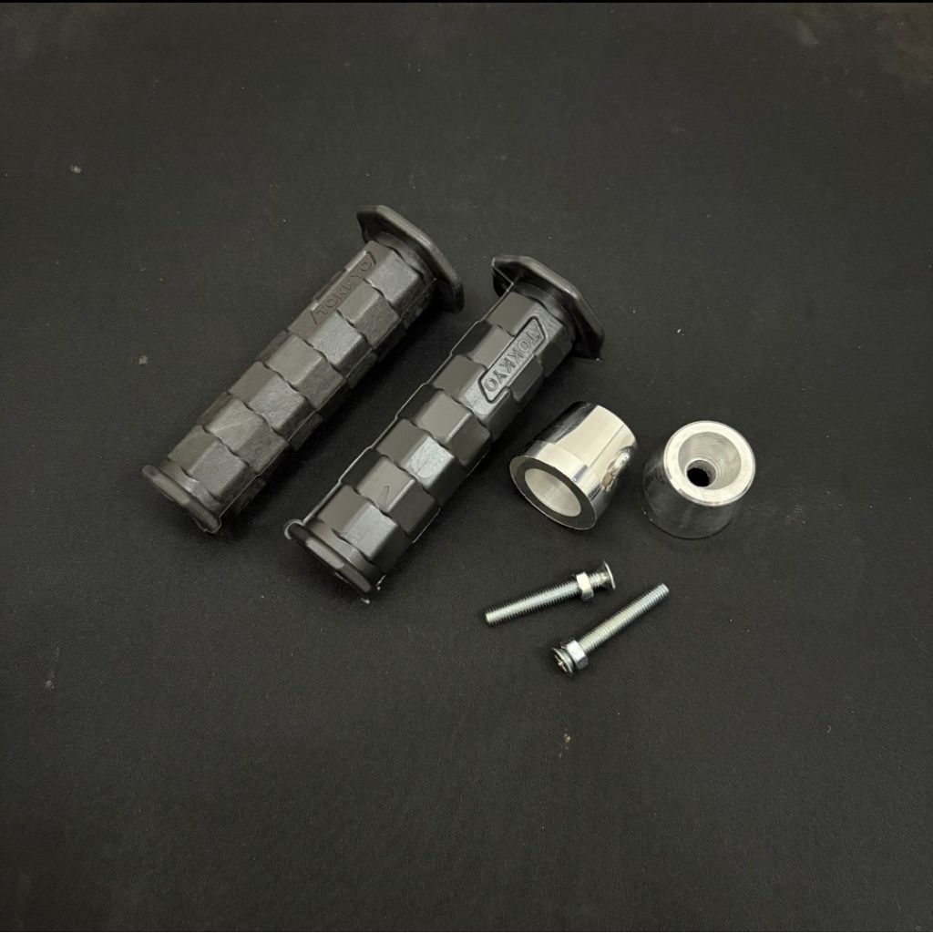PAKET 2IN1Handgrip Octagon + Jalu PCX Bubut Finishing Chrome Honda Beat Deluxe New 2020 -2025 Vario 