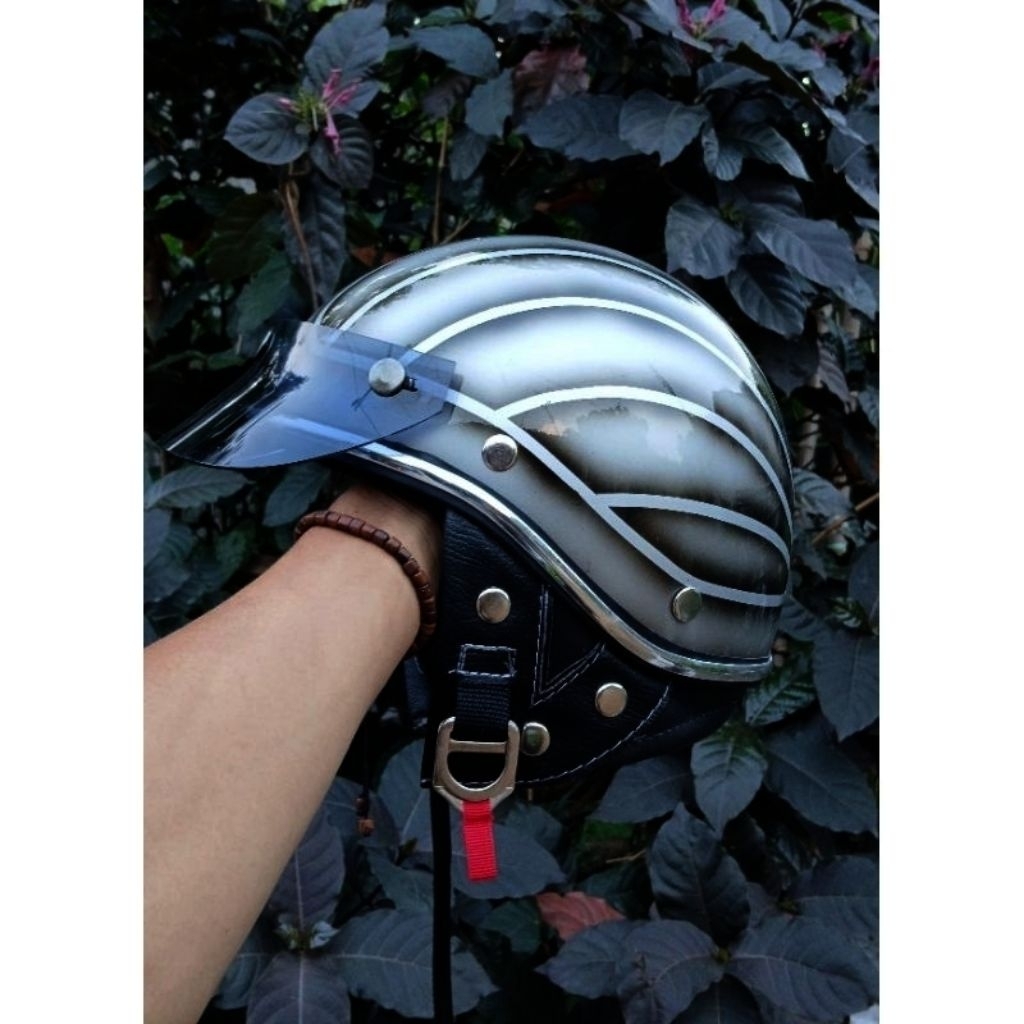 HELM SLIM COOPER JAPAN JX700 GRATIS PED (BISA COD)