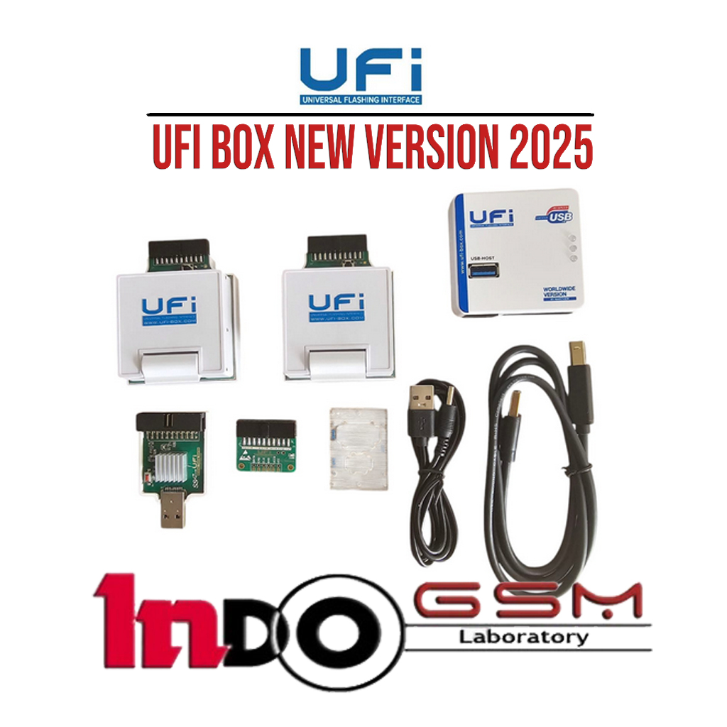 UFI Box Full Set - UFI Box EMMC - UFI Box BGA 254 - UFI Box New Socket 2in1 - UFI Box New Version 20