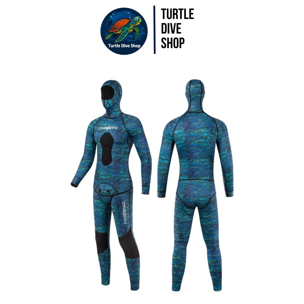 Wetsuit Divestar 3mm Neoprene wetsuit diving baju selam wetsuit spearfishing diving wetsuit freedive