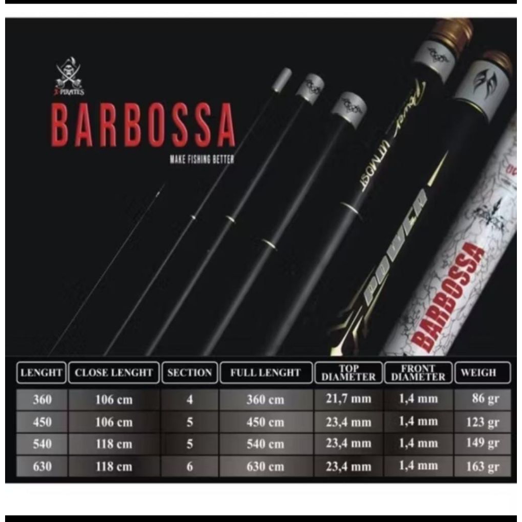 Tegek X Pirates Barbossa (Sepasang) plus Jersey Free Packing