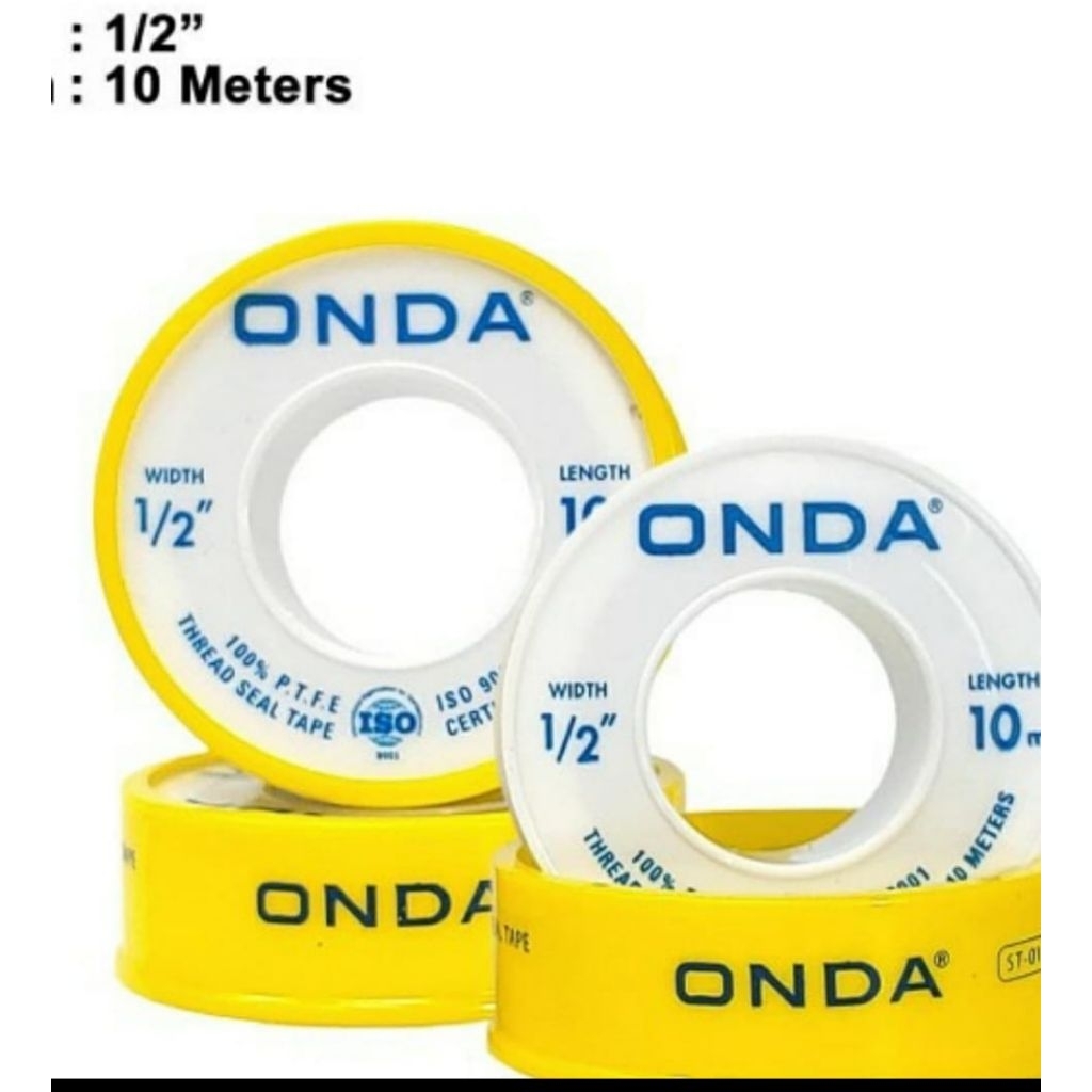 SEALTAPE ONDA ORIGINAL 1/2 INCH/ ISOLASI PIPA 1/2 INCH ONDA/ ISOLASI KRAN 1/2 INCH ONDA