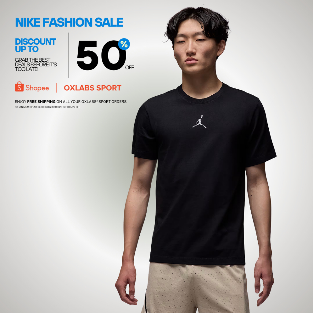 Kaos Nike Dri-FIT Pria Jordan Sport Logo Tee - Black HJ2397