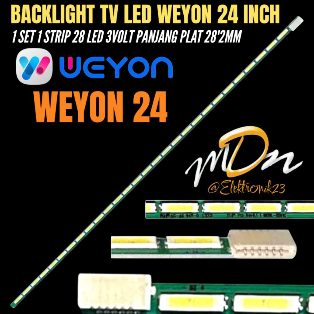 BACKLIGHT TV LED 24 INCH WEYON