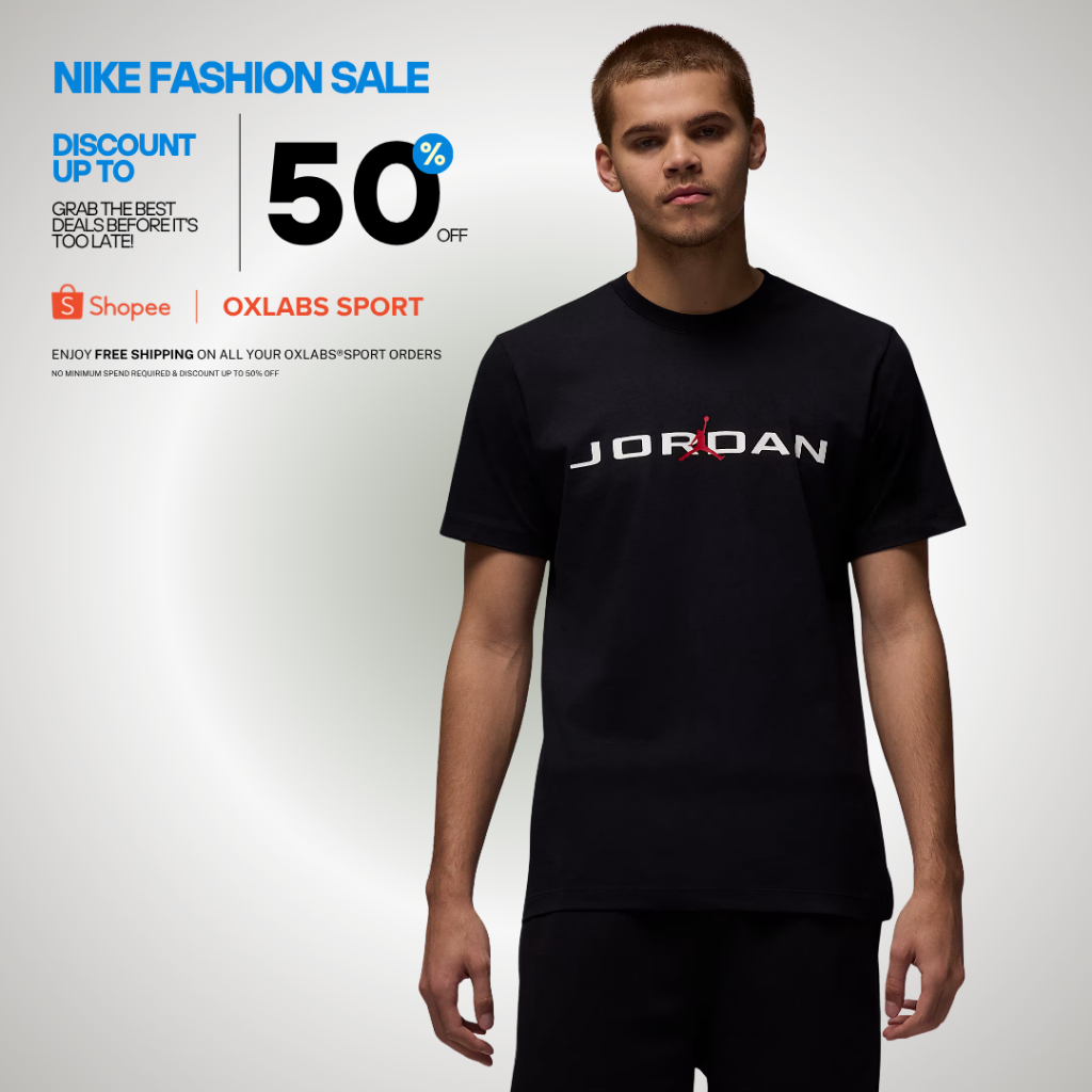 Kaos Nike Jordan Original Men's Jordan Air Tee - Black IB7353