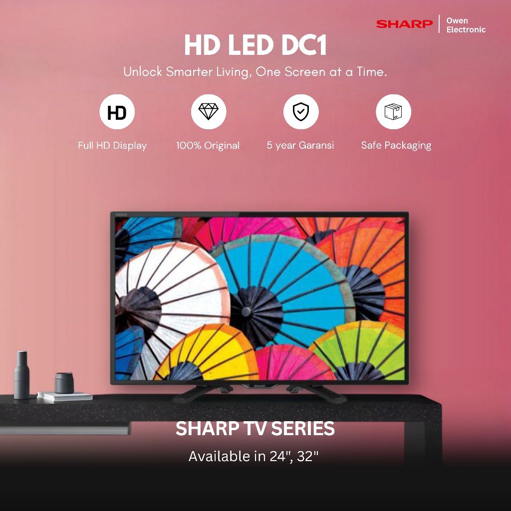 Sharp LED Digital TV 32DC1 2T-C32DC1 / 2T C32DC1 32 inch dc1