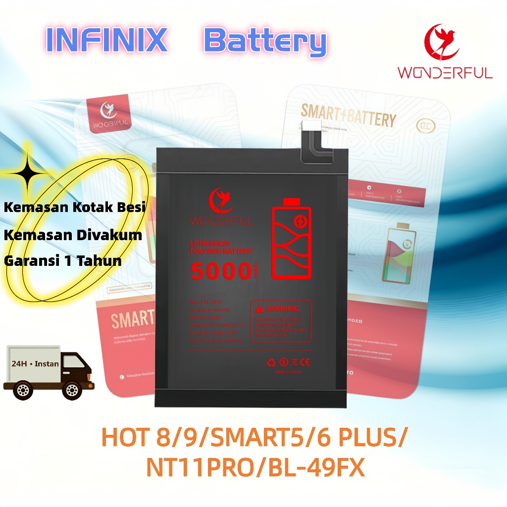 ( Wonderful )Baterai INFINIX SMART5