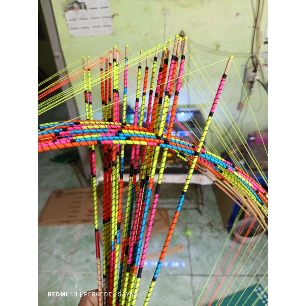 arku layangan sukhoi super lilitan 5 warna limited edition