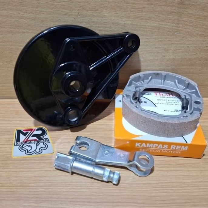 PANEL REM BELAKANG GRAND HITAM/TUTUP TROMOL SET KAMPAS REM/PIRODO AS PAHA REM HONDA ASTREA STAR PRIM