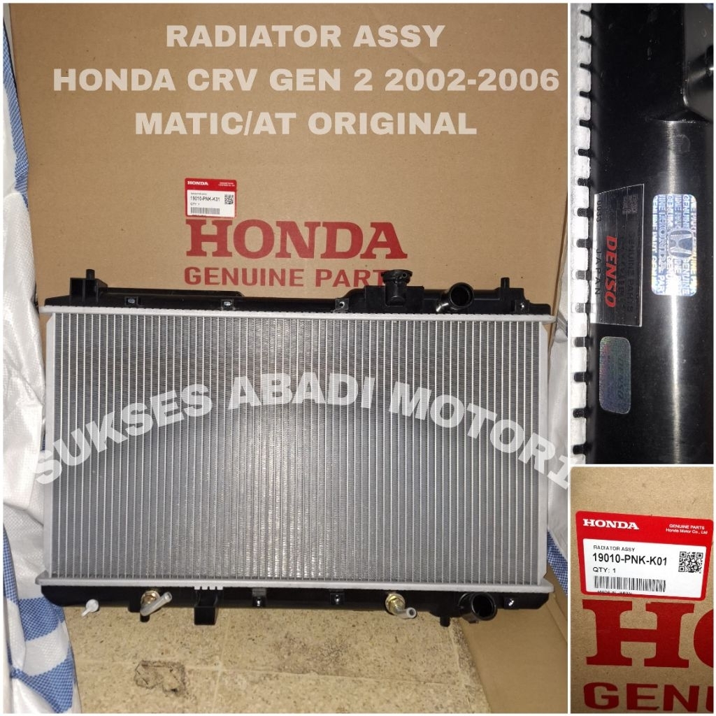 RADIATOR ASSY HONDA NEW CRV GEN 2 2002-2006 MATIC ORIGINAL DENSO JAPAN