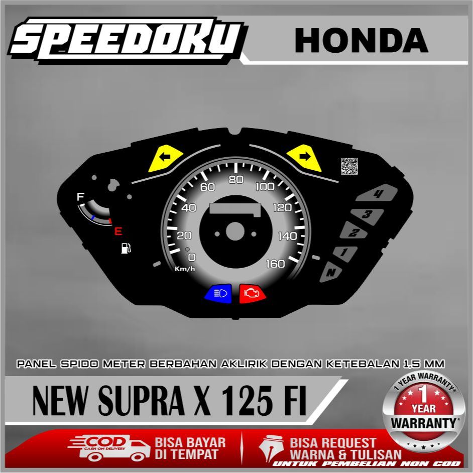 PAPAN SPEEDOMETER CUSTOM NEW SUPRA X 125 FI
