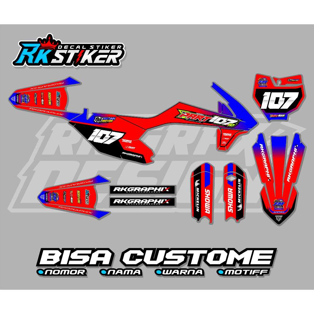 DECAL STIKER KTM 85 2020 - KTM 250 2017 - KTM 250 2020-2022 - KTM 85 2014-2016 - PREMIUM FULLBODY CU