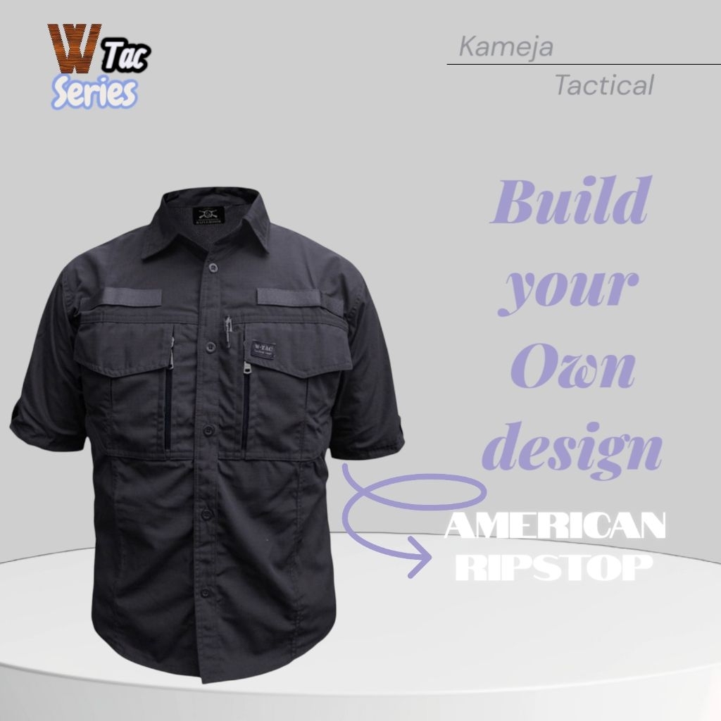 kemeja Wtac Pendek | Kemeja Custom | Kemeja Lapangan
