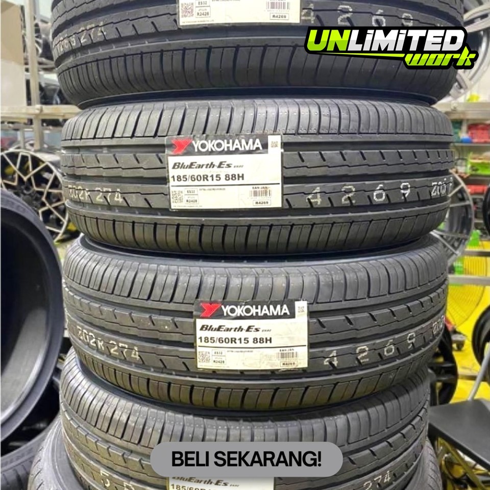 Ban Standar Yaris Ring 15 Yokohama Blueart ES32 185 60 R15 Ban Mobil Import Lebih Senyap Termurah