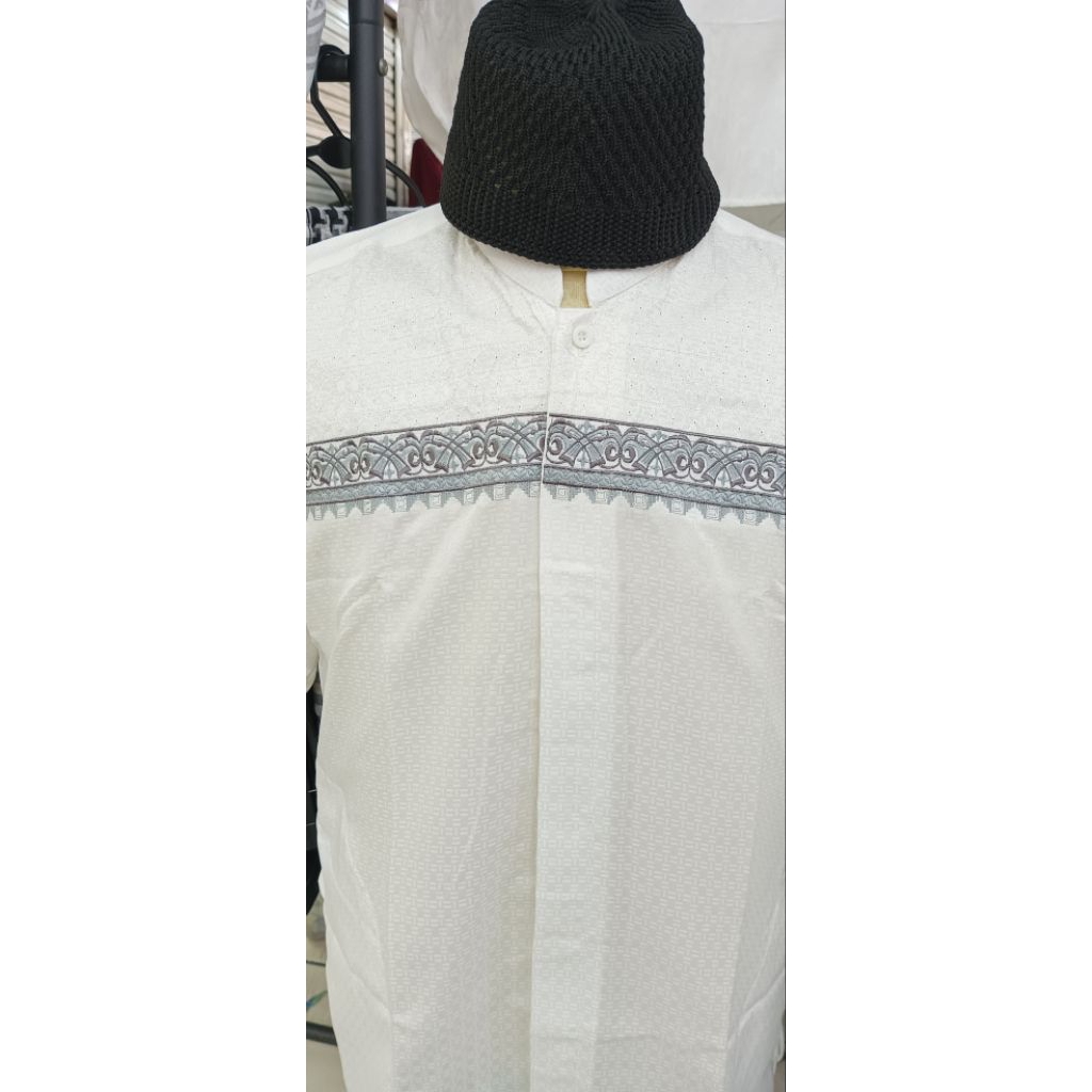 baju koko kencana bordir tgn pdk