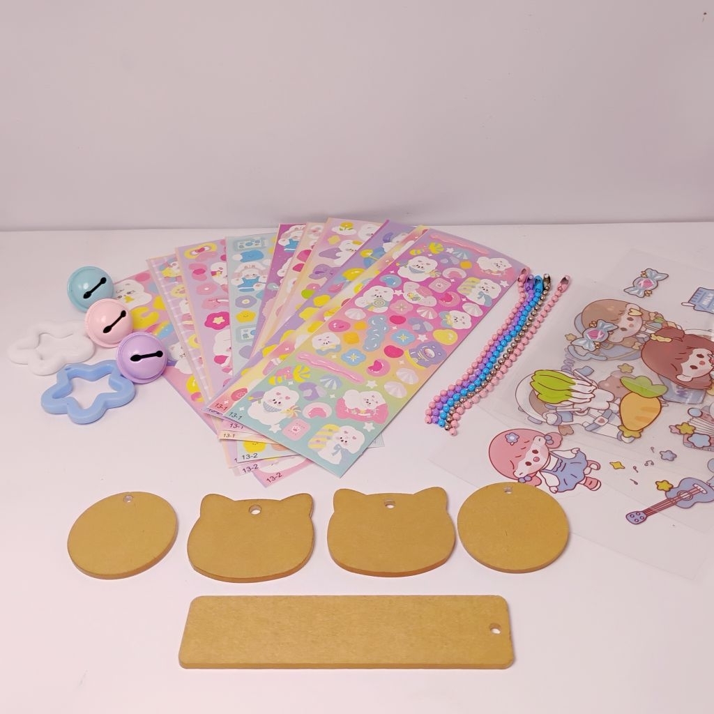 DIY Cute Keychain Kit | Paket Buat Gantungan Kunci Lucu Sendiri