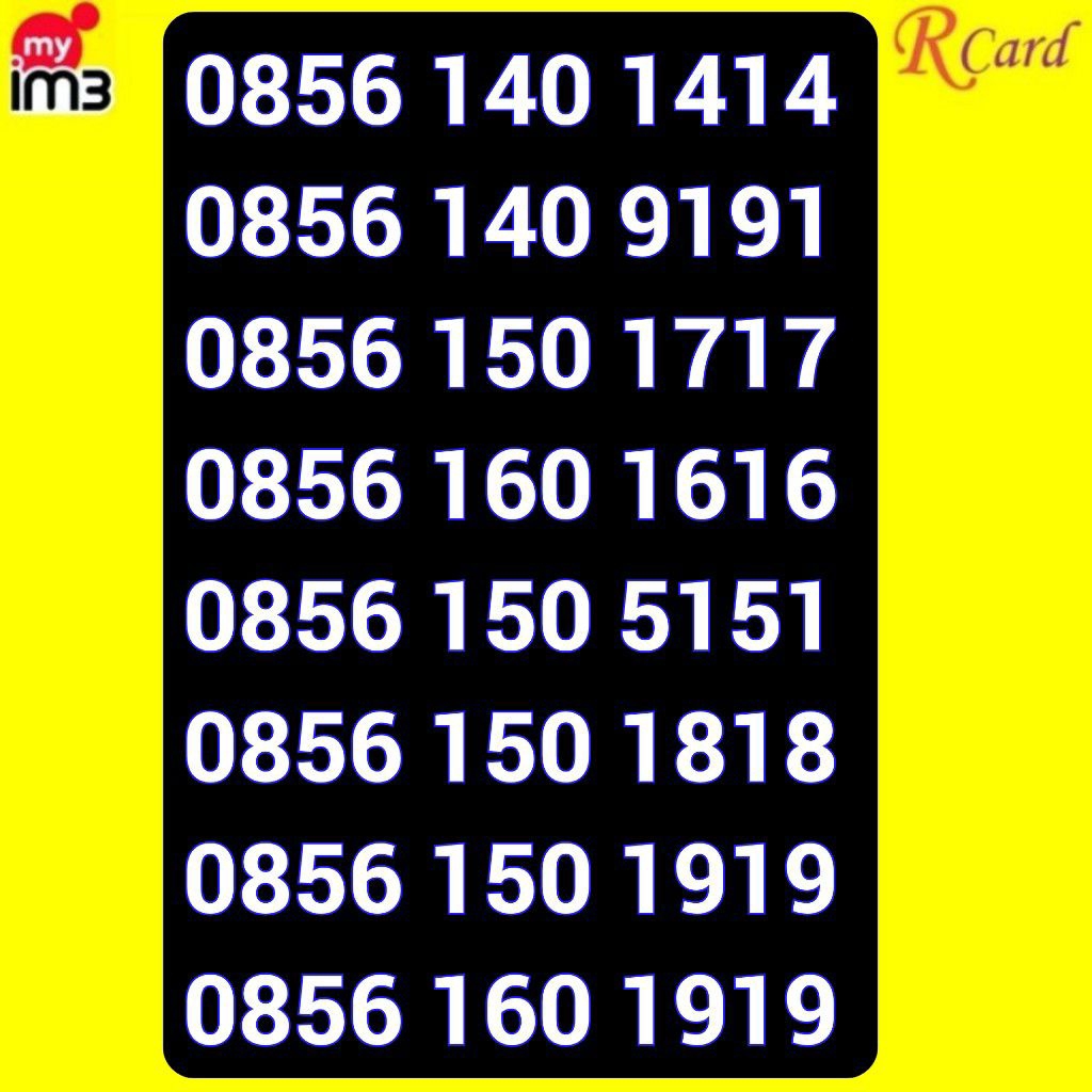Perdana Nomor Cantik IM3 Indosat 11 Digit 140 1414 150 160 1616 1717 5151 1818 1919 9191