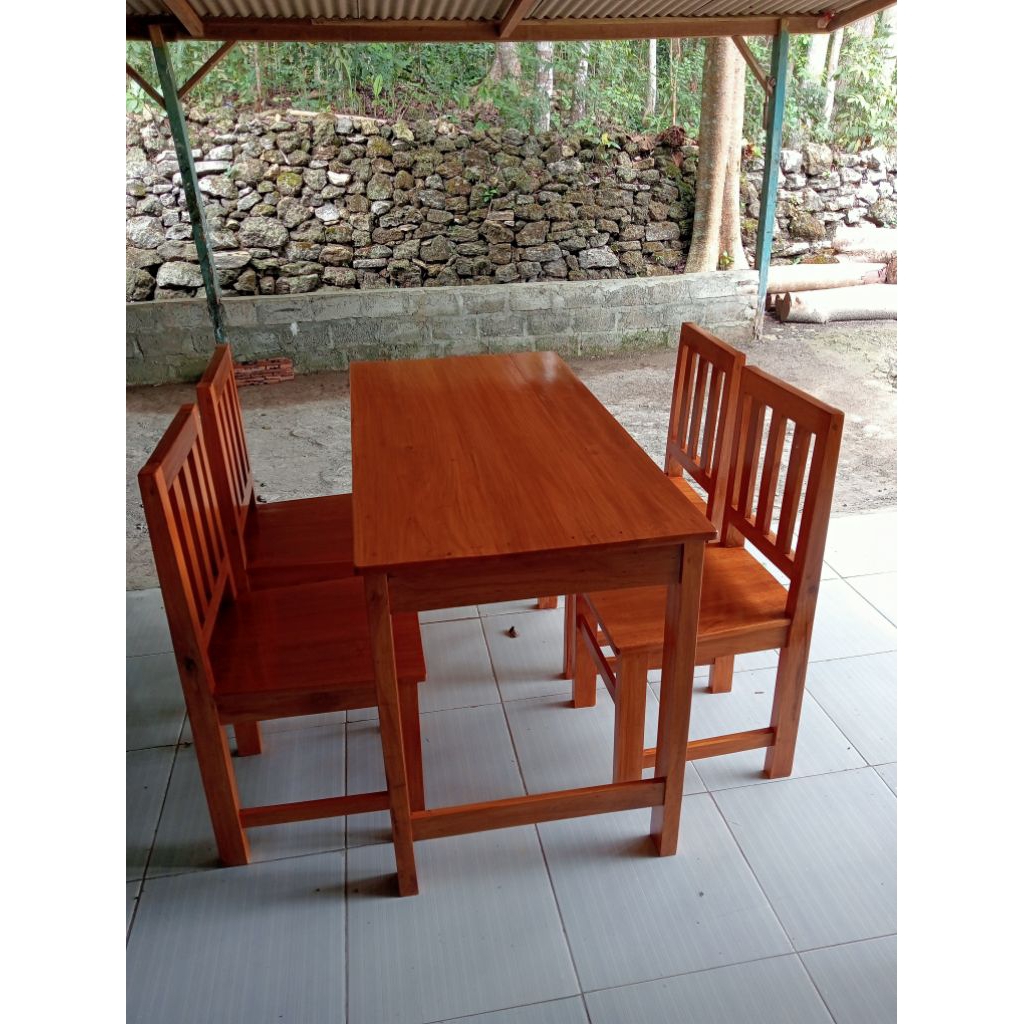 Meja kursi makan minimalis modern