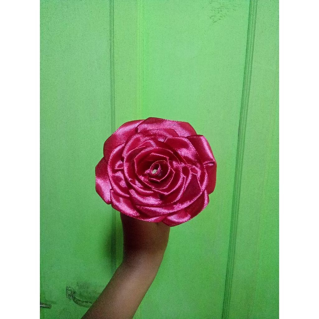 Bunga Mawar Pita Satin/ Bunga Pita Satin/ Bunga Satin