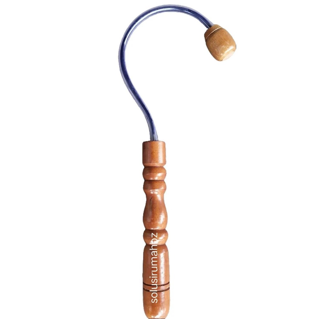 ALAT PIJAT PUNGGUNG BACK MASSAGE MASSAGER TERAPI 50CM 50 CM KAYU BESI model U kerajinan tangan