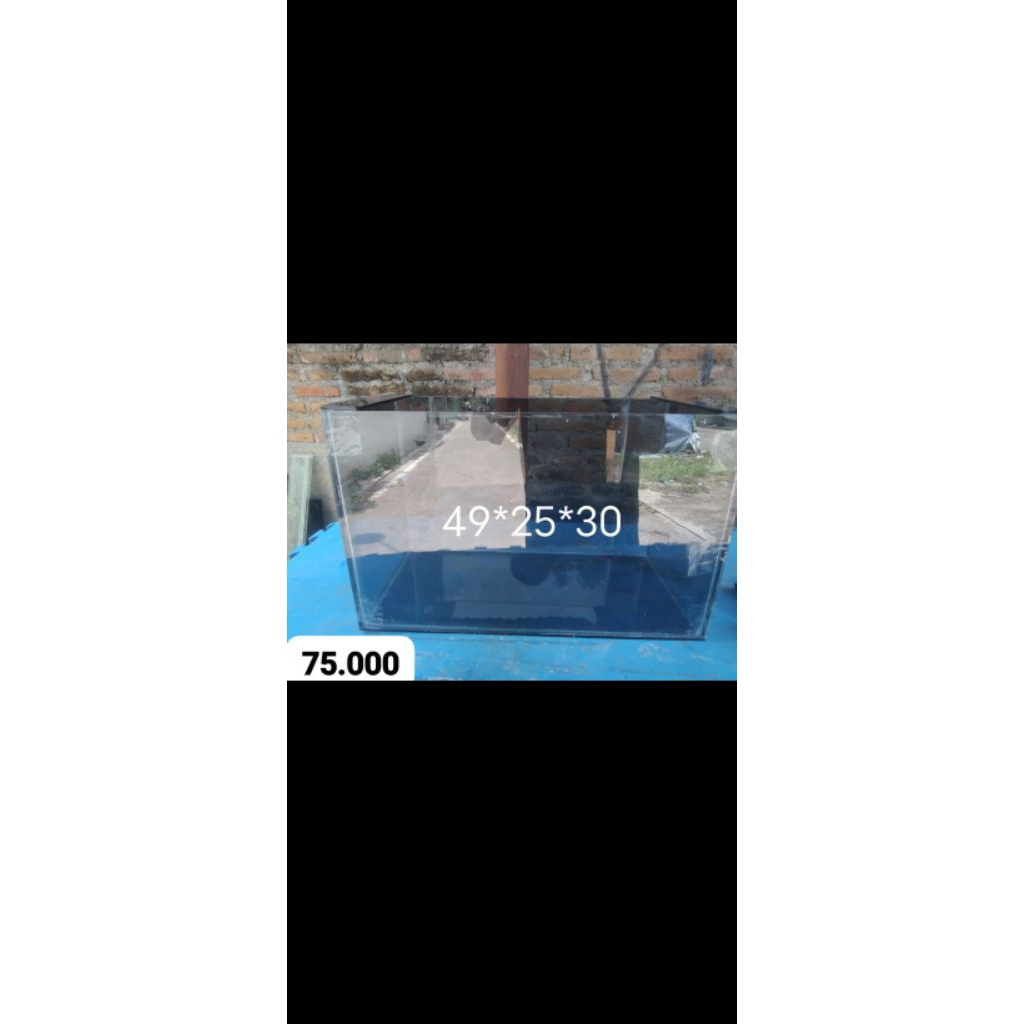 aquarium ukuran 49x25x30