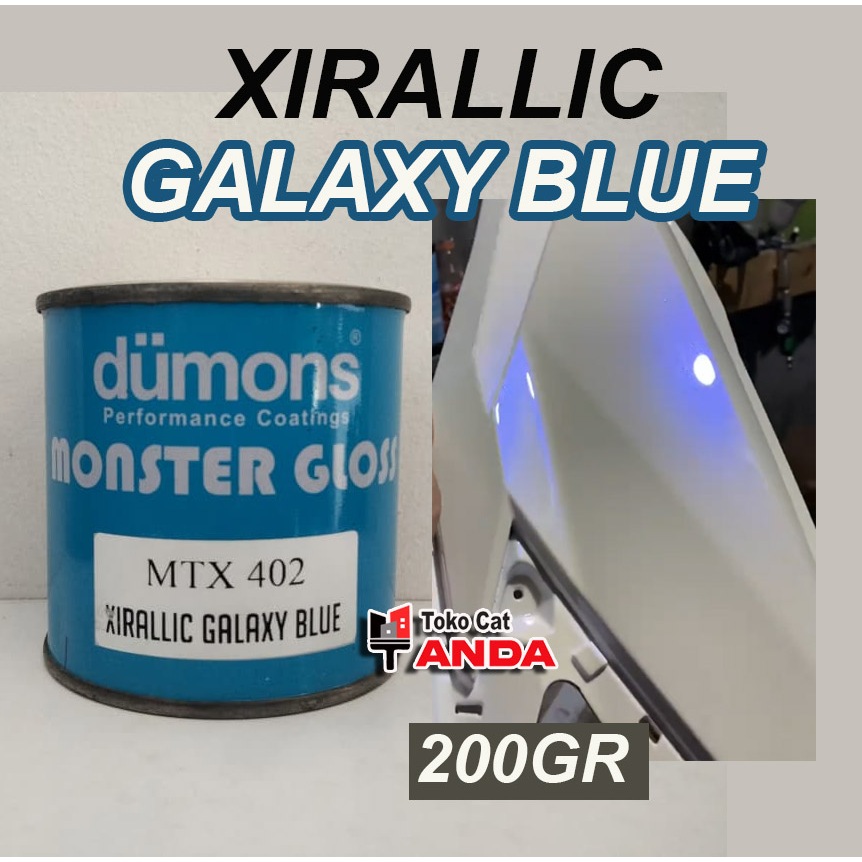 Xiralic Biru Galaxy Blue PU Dumons 200gr - Cat Spesial Efek Biru - Xirallic Galaxy Blue