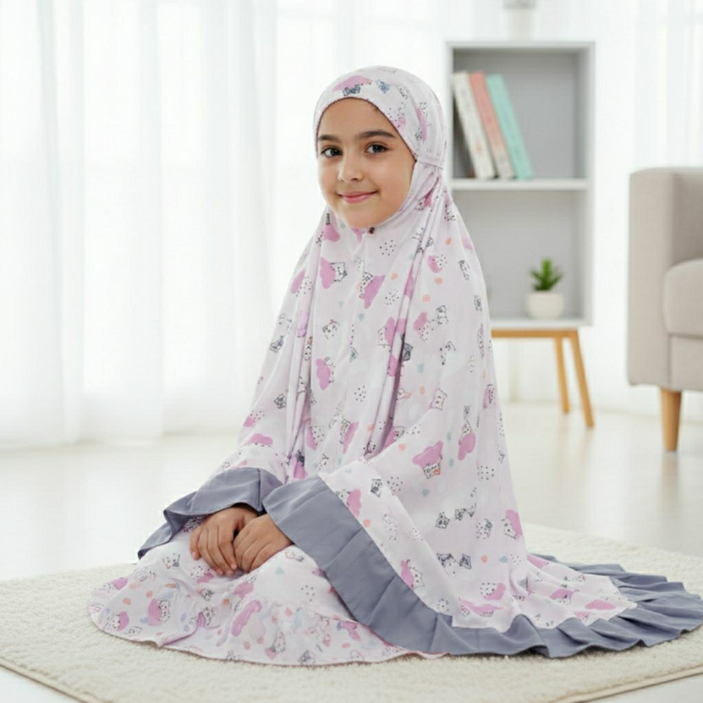 Snobby Mukena Anak Mayka Series Set Sajadah & Pouch | Mukena Anak Perempuan Lucu Nyaman