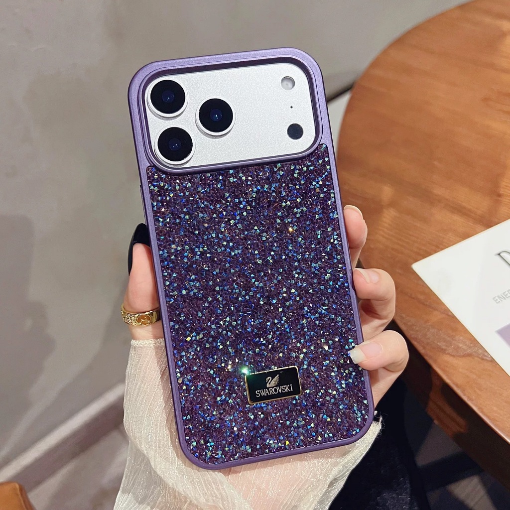 Swarovski Shiny Diamond Phone Case Suitable for iPhone 16Promax Advanced Protection Case 17Pro Luxur