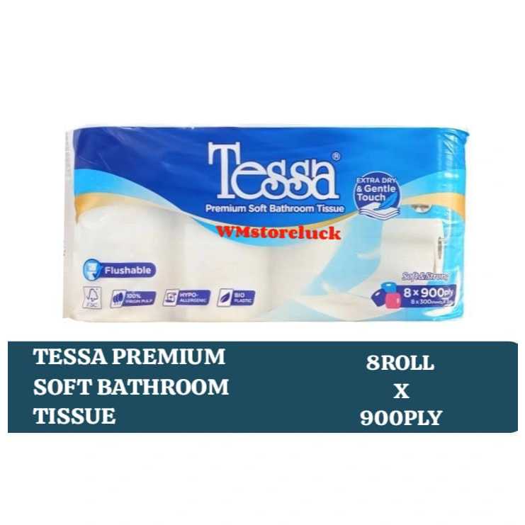 1 PCS Tissue tessa toilet 8roll 3ply/Tisue gulung tesa/tisu wc 8 roll 3 ply