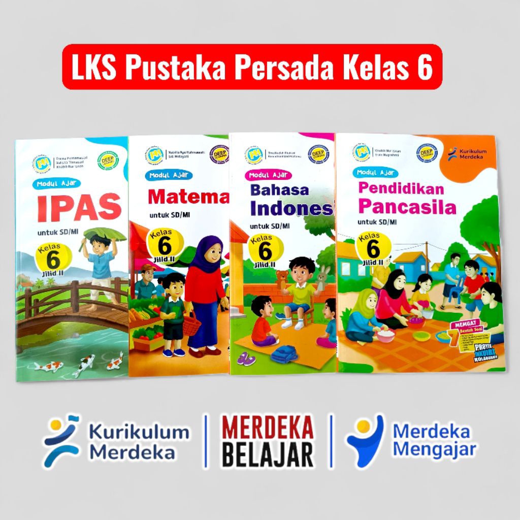 LKS Modul Ajar PH Pustaka Persada Kelas 6 SD Kurikulum Merdeka Semester 2