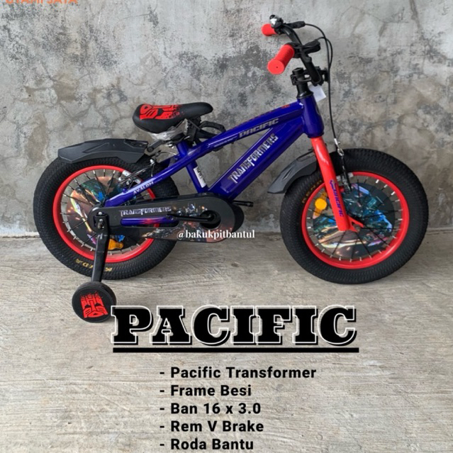 Sepeda Anak cowok BMX Pacific Avalon ukuran 16 inch  | Sepeda BMX ring 16 inch | Sepeda Anak roda 4