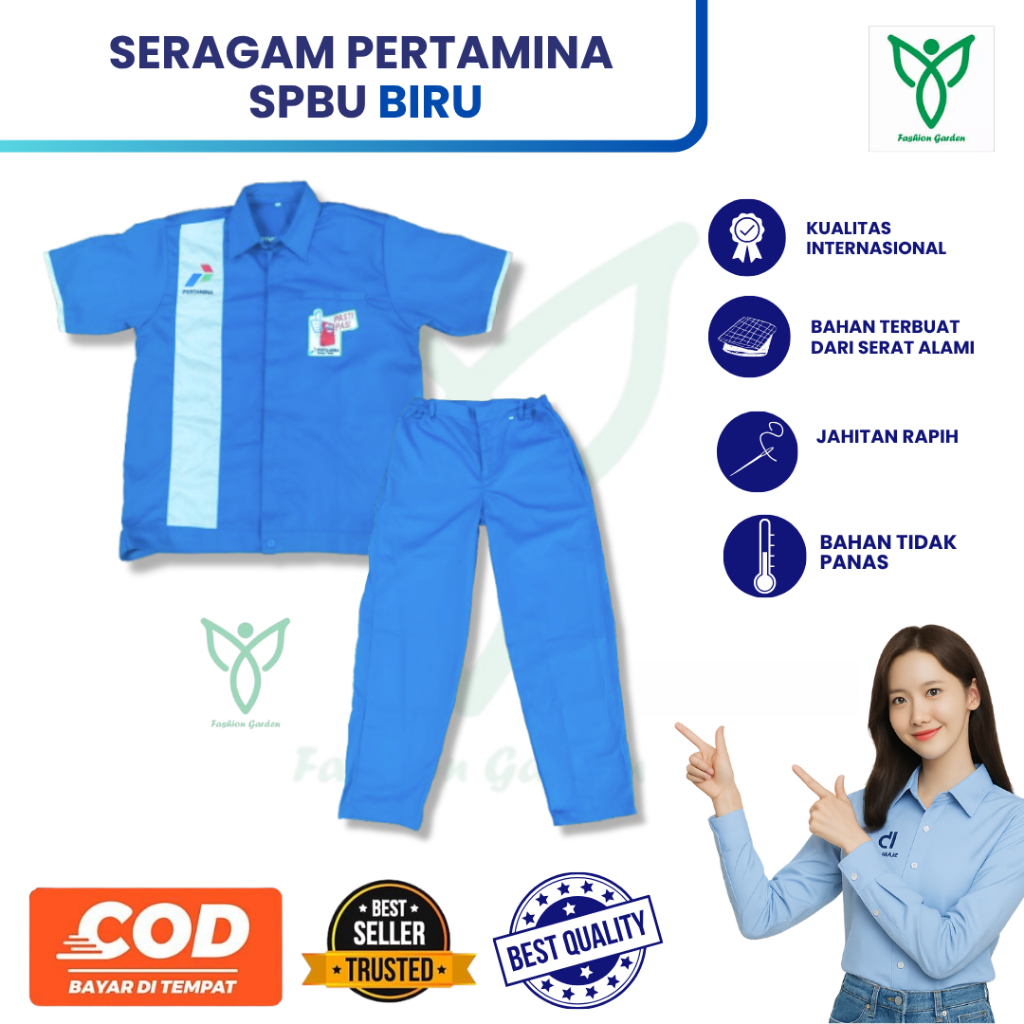Seragam Spbu Biru | Baju Celana Spbu | Seragam Spbu Biru | Seragam Pertamina | Baju Spbu