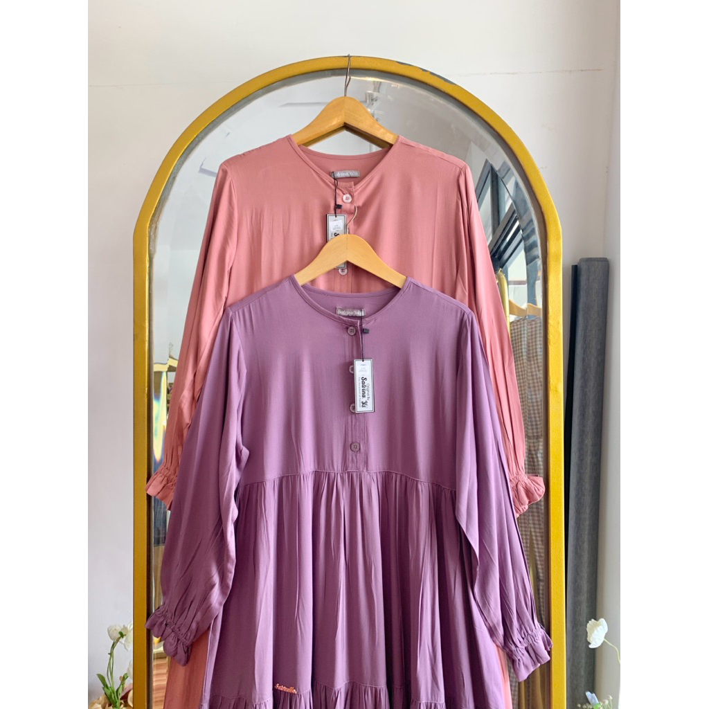 GAMIS RAYON UNIQLO LENGAN KRIWIL SALVINA YS. ORIGINAL